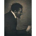 thumbnail image 3 of Georges Seurat 15x18 Black Modern Framed Museum Art Print Titled - Aman-Jean (Portrait of Edmond Francois Aman-Jean) (1882-83), 3 of 5