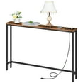thumbnail image 3 of HOOBRO 47.2” Console Table w/ Power Outlets & USB Ports Behind Sofa Hallway Brown BF15XG01G1, 3 of 11