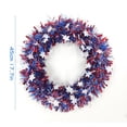 thumbnail image 2 of Hotiary 17.7" Patriotic Wreath, 4th of July, Burlap, 2 of 8
