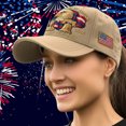 thumbnail image 6 of TOWED22 America 250th Anniversary USA Hat Adjustable Embroidered 250th Anniversary Patriotic Retro Washed Hat Baseball Caps D 250 Anniversary USA Hat, 6 of 7