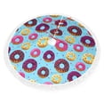 thumbnail image 2 of Christmas Tree Skirt, Donuts Christmas Tree Decorations Indoor, Tree Skirts Mat With Tassel Trim for Halloween New Year Holiday Christmas Party Decor 30 Inches, 2 of 7