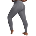 thumbnail image 4 of vigerkar Plus Size Leggings with Pockets for Women, High Waist Workout Tummy Control Yoga Pants 2025 Grey, XXL, 4 of 7