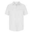 thumbnail image 3 of Hanerdun Men Casual Button Down Shirts Male Dress Shirts Leisure Top White 3XL, 3 of 5