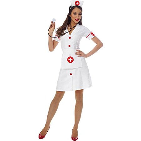 Costume Culture Costume Classique d'Infirmière pour Femmes, Blanc, Grand