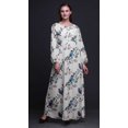 thumbnail image 3 of Bimba Polyester Georgette Blossom & Robin Bird Print Womenâ€™s Long Elastic Waist Casual Summer MaxiÂ&nbsp;Dress-X-Large, 3 of 5