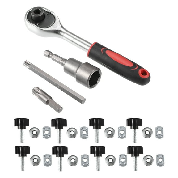 Hard Top Door Removal Bolts Set for Jeep Wrangler JL JK 2007-2019 Metal Rubber Plastic 28 Pcs