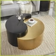 thumbnail image 5 of Black & Gold Ying Yang Iron Coffee Table for Modern Living Room – Durable, Stylish Focal Point, 5 of 8