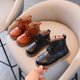 thumbnail image 5 of Botas Martin de estilo retro para niños, zapatos de cuero para niños, zapatos de otoño de caña alta, botas individuales para niñas, 5 of 5