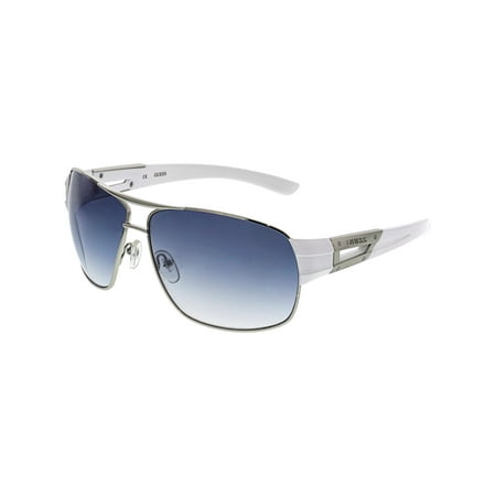 Gradient Silver Sunglasses - Gradient GU6757-Q98-65 Silver Rectangle Sunglasses