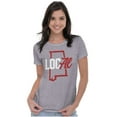 thumbnail image 3 of Alabama Local State Shaped Pun Cute Womens Slim Fit Graphic Tee Brisco Brands M, 3 of 5