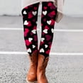 thumbnail image 2 of Tosmy Leggings For Women Womens Valentine's Day Cute Print Casual Comfortable Home Leggings Boot Pants Soft, 2 of 5