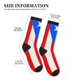 thumbnail image 3 of Men's Pr Puerto Rico-Flag Novelty Athletic Socks Women's Digital Printing Funky Patterned Crew Socks, 3 of 7