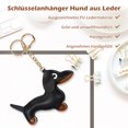 thumbnail image 2 of Enqiretly 2pieces Fashionable Keychain For Women Lightweight And Portable Puppy Dachshund Keychain Keychains, 2 of 6