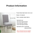 thumbnail image 4 of yeacher Stretchable Fleece Dining Chair Covers - All-Season, Durable, and Easy-Clean for Home, Office, or Restaurant Use in Amber Brown, 4 of 6