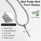 thumbnail image 5 of Cross Necklace for Men, Gold Black Silver Mens Cross Necklaces Stainless Steel Cross Pendant Necklace Simple Jewelry Gifts Cross Chain Necklace for Men, 5 of 7