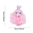 thumbnail image 6 of 1/2/3/4 Pack Cute Animal Design Exfoliating Bath Scrubber Body Scrubber Shower Ball Gentle Exfoliating Bath Sponge Loofah Bath Towel Fun Cartoon Design, 6 of 8