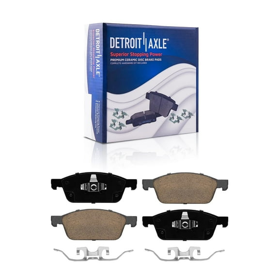 Detroit Axle - Front Brake Pads for 2013-2017 Ford Escape 1.6L and 2.0L, 2014-2020 Transit Connect, Ceramic Brakes Pads Replacement