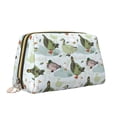thumbnail image 2 of Naloa Mallard Ducks Wild Birds Leather Makeup Bag for Purse Travel, Portable Small Cosmetic Organizer for Women and Girls, Make up Bag with Zipper, 2 of 8