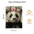 thumbnail image 2 of Acheng Panda Print, Panda Wall Decor, Panda Print on Canvas, Watercolor Panda Print, Panda Bear Portrait, Panda With Flowers, Animal Wall Art Print, Print Canvas, Art pattern3, 2 of 5