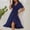 18-Blue-Womens Dresses for Wedding Guest Summer, variant on Gaecuw Wedding Guest Dress for Women V Neck Short Sleeve Champagne Dresses Calf Length Long Dresses Swing Party Dress Strappy Prom Dresses Flowy Graduation Dresses Trendy Dresses Semi Formal Dress