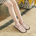 thumbnail image 6 of KLL Carrot Slippers for Women Men House Slip on Indoor Outdoor Bedroom Furry Fleece Lined Ladies Comfy Anti-Skid Rubber Hard Sole-Medium, 6 of 8
