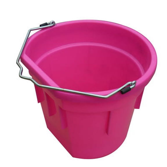 Master Rancher 20 QT Hot Pink Flat Sided Utility Bucket Polyethylene R, Each