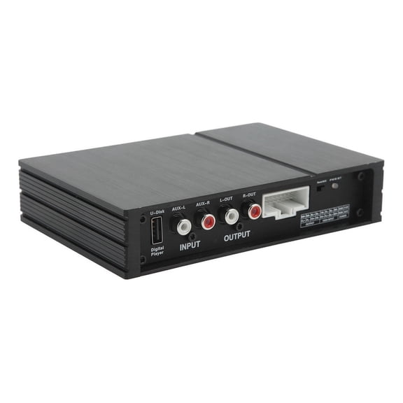 DSP Car Amplifier, 4 Channels, RCA Input, HD, Blu