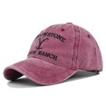 thumbnail image 3 of Gold thread embroidered baseball cap braided old baseball cap ponytail hat yellowstone sun visor peaked cap, 3 of 5
