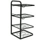 thumbnail image 2 of Organizador de ollas de cocina, 4 niveles, altura ajustable, estante para sartenes que ahorra espacio para debajo del gabinete del fregadero, encimera, 2 of 14