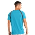 thumbnail image 2 of Rswnyirn Men's UPF 50+ Short-Sleeve Swim Shirt UV Sun Protection Rash Guard Shirt Sky Blue XL, 2 of 6