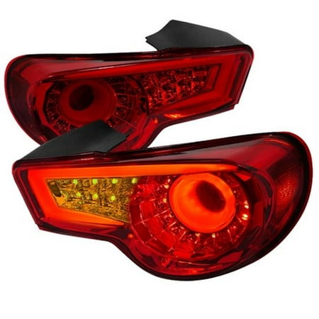 Spec-D Tuning LT-FRS12RLED-TM LED Tail Lights for 13 to Up Scion FRS, Red - 9 x 16 x 19