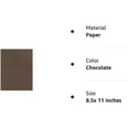 thumbnail image 2 of 8 1/2 x 11 Cardstock - Chocolate (50 Qty.), 2 of 2