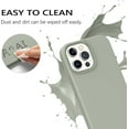 thumbnail image 5 of Compatible with iPhone 13 Pro Case, Liquid Silicone Soft Gel Rubber iPhone 13 Pro Phone Case Slim Fit Cover with Microfiber Lining Protective Phone Cases for iPhone 13 Pro 6.1 inch, Calke Green, 5 of 16
