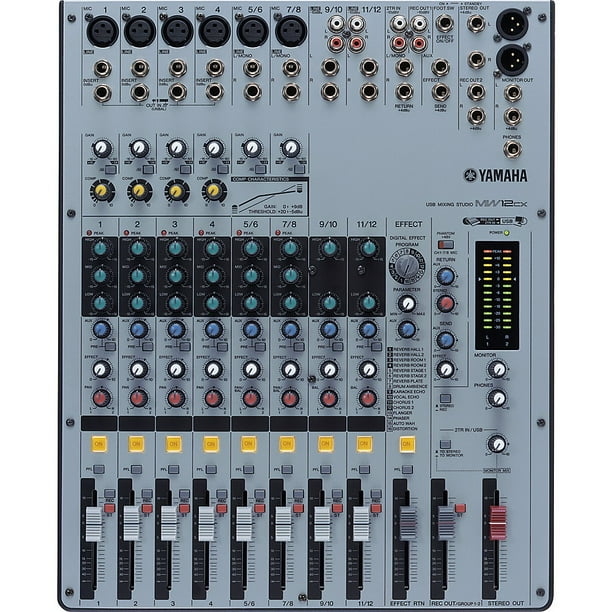 Yamaha Mw12cx 12 Channel Usb Mixer With Compression And Fx Walmart Com Walmart Com