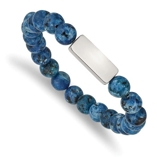 Lapis lazuli 925 sterling silver bracelet bracelet beaded bracelet blue beads ball 8 mm