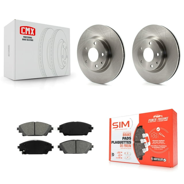Transit Auto Front Disc Brake Rotors and Semi-Metallic Pads Kit for Car Mazda 3 CX-3 Sport K8S-100651