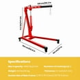 thumbnail image 5 of Engine Hoist Cherry Picker Shop Crane, 2 Ton Capacity, 8T Pump Efficiency, 2.75in Steel Frame, Shop Crane, for Warehouse, Construction Site, 5 of 9