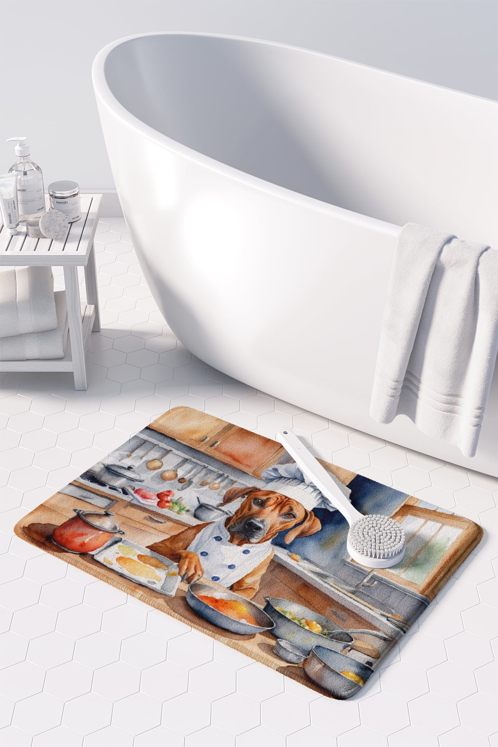 Yorkie Yorkshire Terrier The Chef Memory Foam Kitchen Mat
