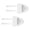 White, variant on 2 Pieces Toilet cistern Cleaning Disc Mounts Durable Plastic Design