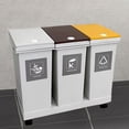 thumbnail image 4 of jifeng Kitchen Trash Can 30L Wet and Dry Separation with Press Open Lid Wastebasket Style C, 4 of 7
