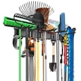 thumbnail image 1 of Walmann Wall Mount Tool Organizer, Mop And Broom Holder, Garage Storage Rack, Heavy Duty Garden Tool Storage Organization System, Holds Up To 300Lbs, 1 of 5
