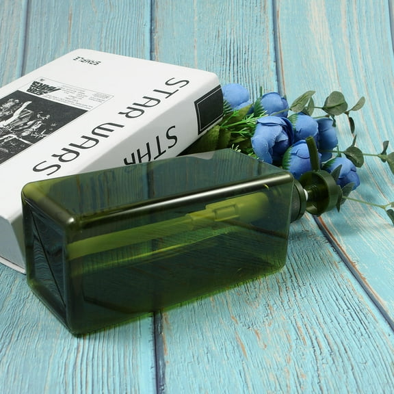 FRCOLOR Green Foaming Soap Dispenser Plastic Pump Bottle for Liquid Storage 650ml Capacity