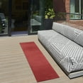 thumbnail image 3 of Nourison Nourison Essentials Indoor/Outdoor Brick Red 2' x 6' Area Rug, (2x6), 3 of 10