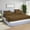 Taupe, variant on DNG Creations 5 Piece Split Queen Adjustable Sheet Set 21 Inch Deep Pocket for Adjustable Beds 800 Threads Count ( Solid Taupe )