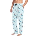 thumbnail image 2 of FORMRS Mens Pajama Pants with Pockets Sleepwear Lounge Bottoms Sizes S-2XL, Blue Ice Hockey, 2 of 7