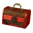 thumbnail image 3 of Wood Treasure Chest Keepsake Box Jewelry Box Organizer for Kids Prizes Classroom A, 3 of 9