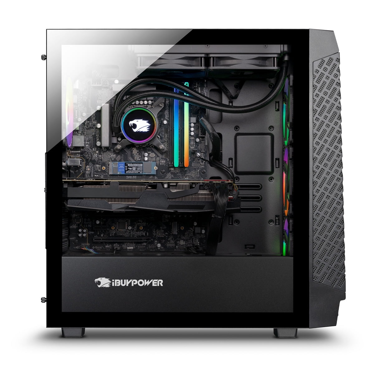 iBUYPOWER Gaming Desktop PC SlateMeshA7N4701 - AMD Ryzen 7 7700X - RTX 4070  - 32GB DDR5 RAM - 2TB NVMe SSD