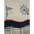 thumbnail image 3 of RLF Home Wheel 67 Glory 3" Rod Pocket Lining Luxurious and Elegant Window Treatment Valance 50" x 16" Off White, 3 of 4