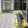 thumbnail image 3 of Lemon Kitchen Mat Set of 2,Spring Summer Lemon Colorful Kitchen Rugs and Mats Non Skid Washable,Farmhouse Kitchen Runner Rugs with Rubber Backing (17"x48"+17"x30"), 3 of 6