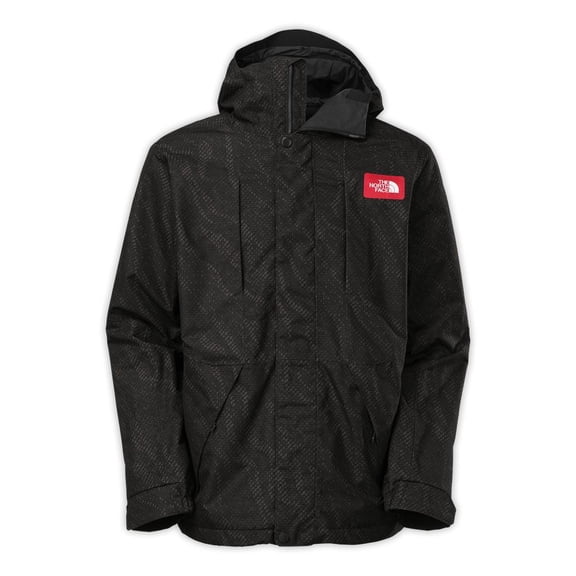 The North Face Men's Long-Sleeve "Turn It Up" Jacket (Black Sneebra Print, Small, S)
